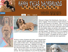 Tablet Screenshot of happytailsdachshunds.com